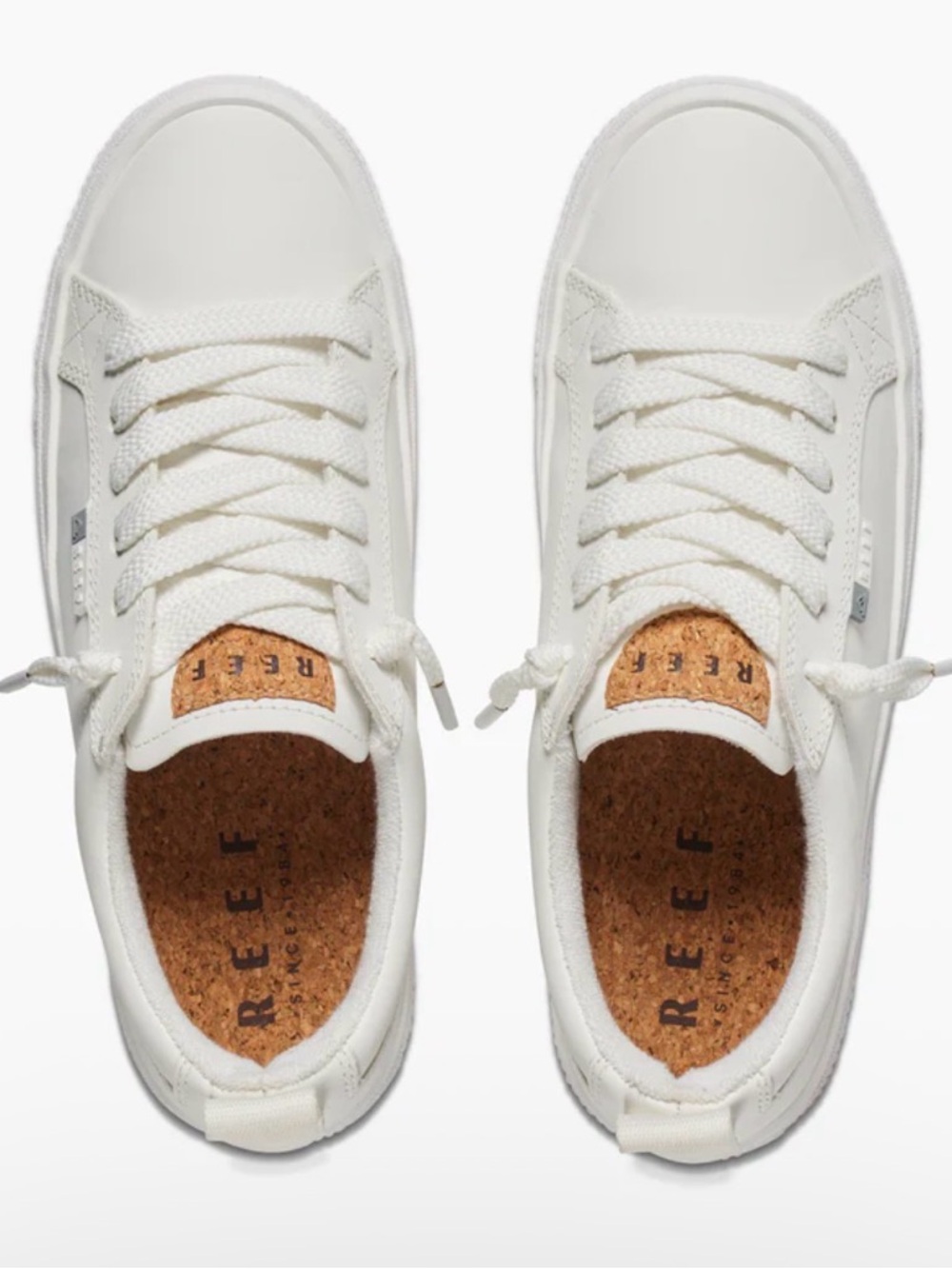 Reef Lay Day Dawn white leather sneaker - Picture 2 of 4